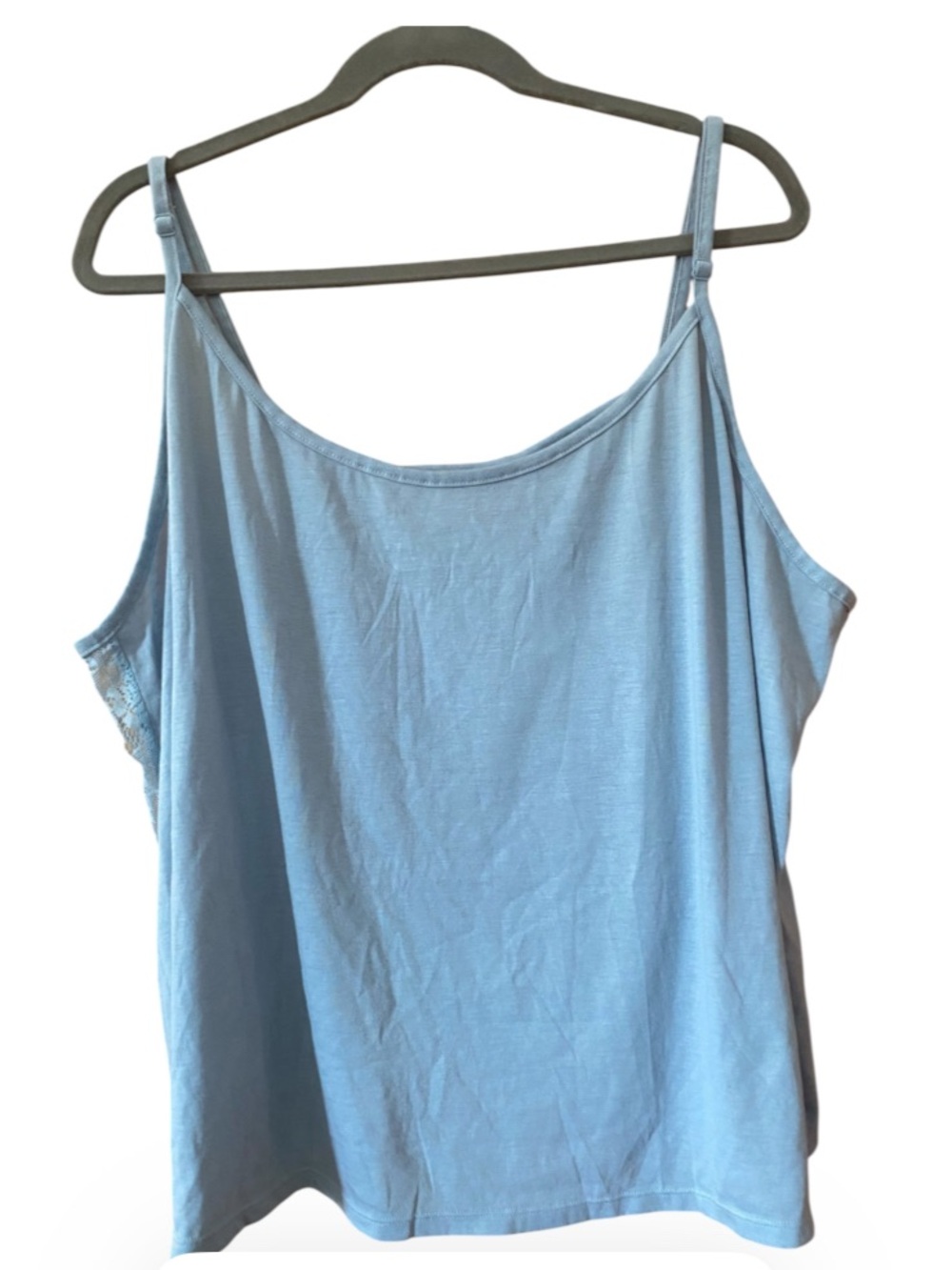Adore Me 4X Blue Lace Back Camisole Sleepwear Tank Top NWT